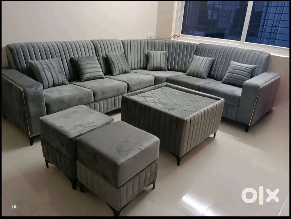 Direct From Factory, Designer L Shape Sofa Set, Nagpur Furniture Zone