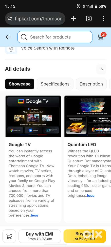 Thomson, QLED, Smart TV.