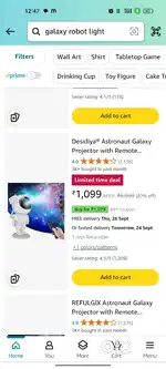 Galaxy robot light
