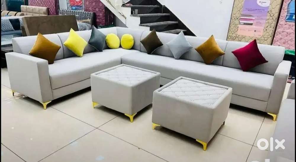 NEW PREMIUM MODEL L TYPE SOFA MANUFACTURING AT ZAM ZAM FURNITURE
