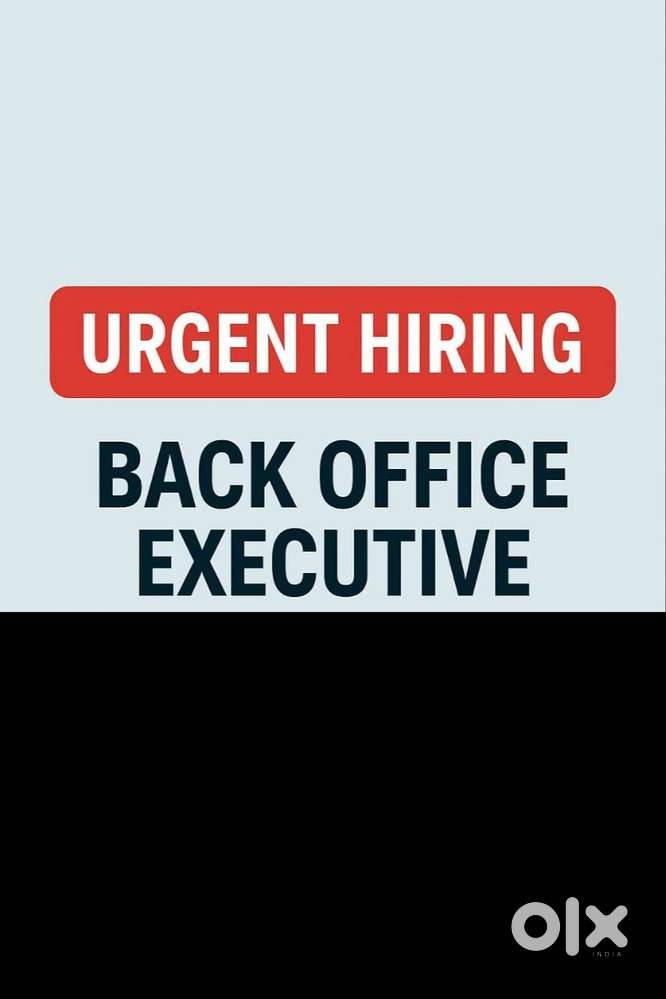 Urgent Hiring Back office