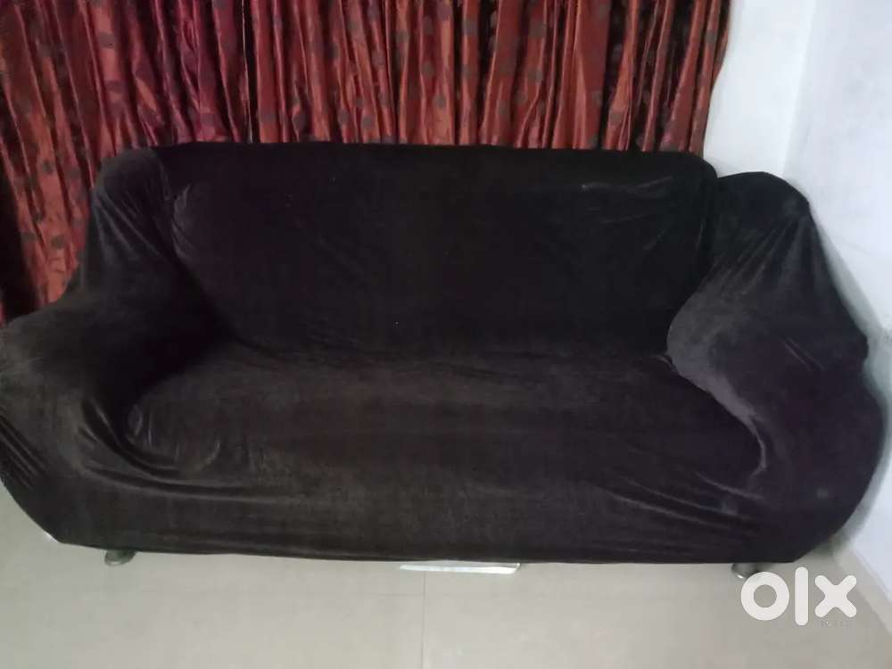 3 seater sofa brown  colour