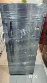 I'd800 double door fridge with inbuilt stabilizer lg stell finish