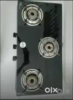 BLACK 3 burner LPG Gas Stove