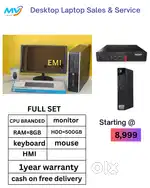 Desktop Laptop CPU Full Set i3-i5-i7 Available @ Low Price