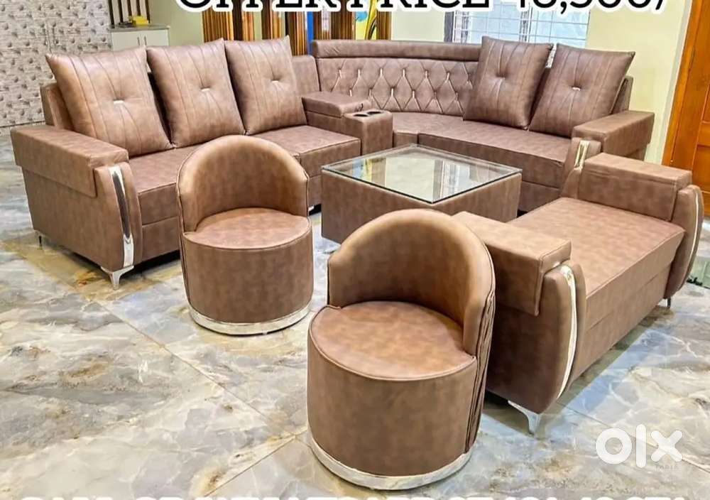 L shape sofa set with designing sofa set and beautiful colour