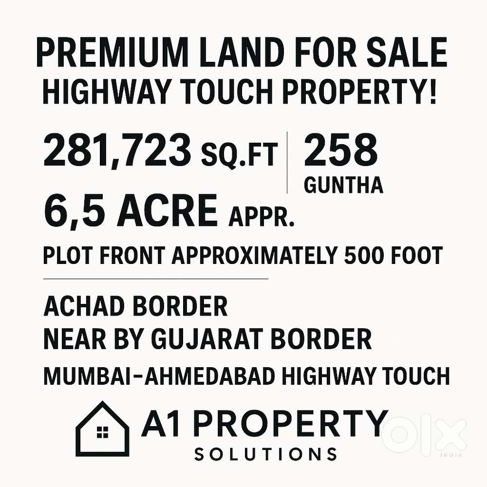 Premium Land for Sale – NH48 Highway Touch Property!