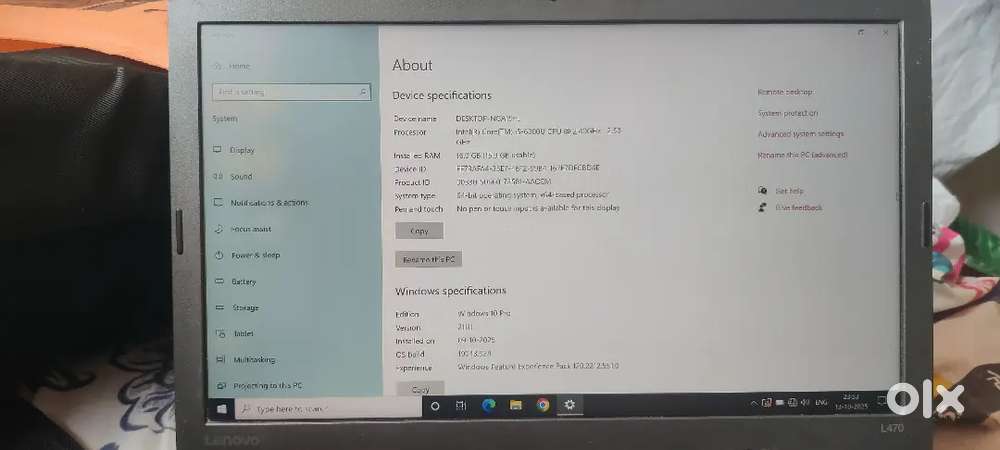 Lenovo ThinkPad i5 6th Gen 16GB