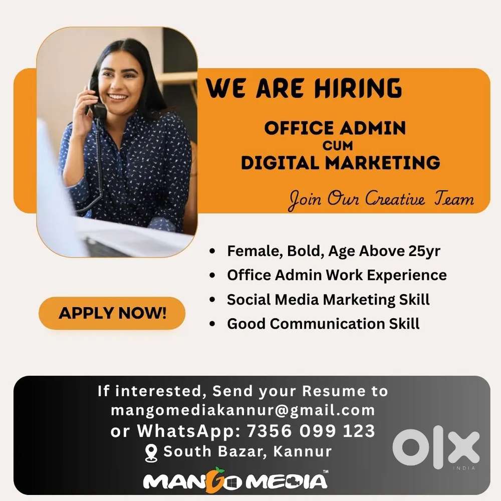 Admin cum Digital marketing