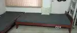 Teak wood single beds