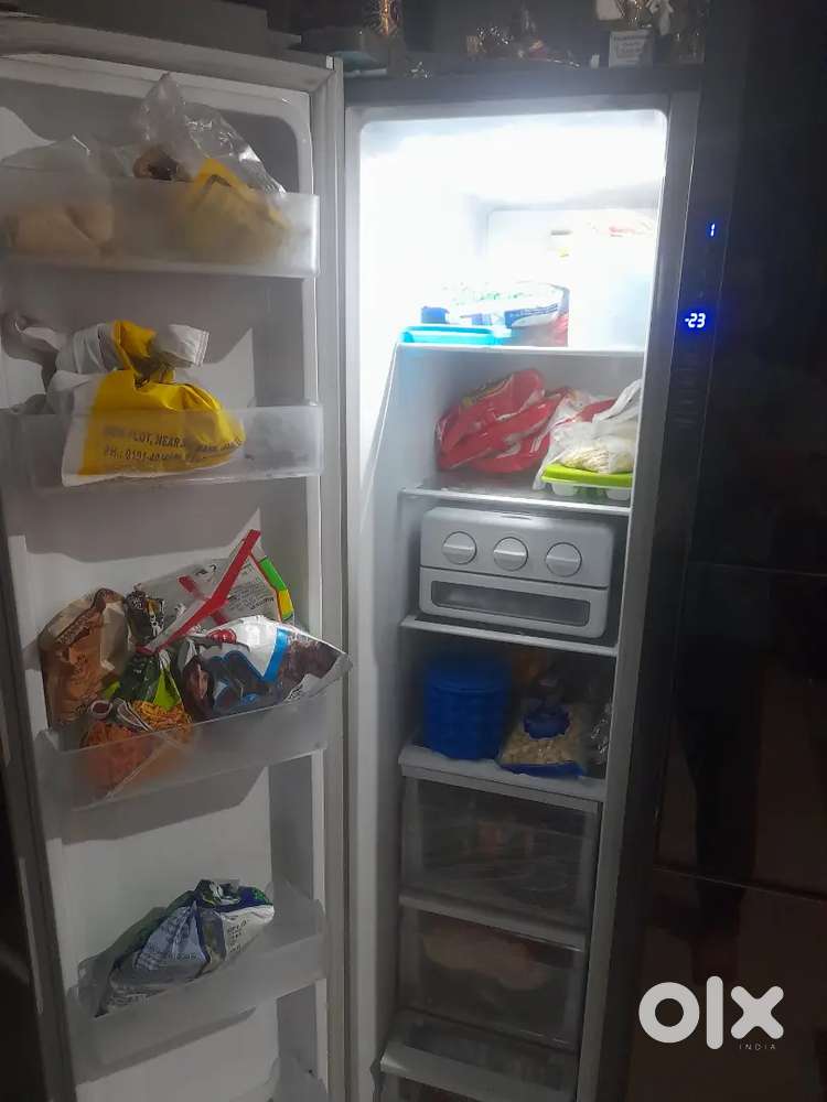 Refrigerator side by side 550 litre Samsung brand fix price no bargain