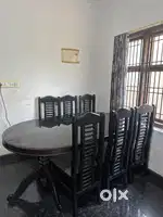 Wooden dining table ( black)