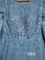 Original Daidem long grand wedding/party anarkali with shawl