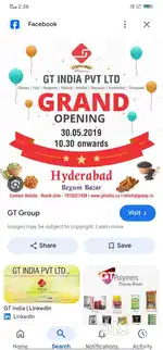 GT INDIA PVT LTD HERBAL PRODUCTS SELLS DUTY TIME10AM TO 5PM