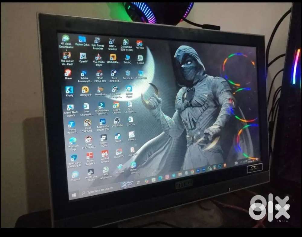 Monitor (INTEX) pc monitor with Integrated speakers