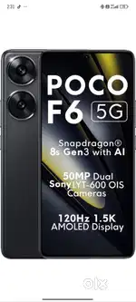 Poco f6 black colour