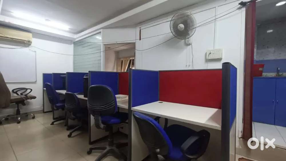 10 seaters 1 cabin plag n Play office space for rent in madhapur