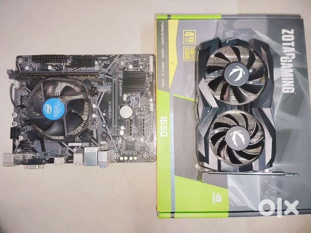 i5 10400F + H410M H Motherboard + 8GB RAM + GTX 1650 Graphics card