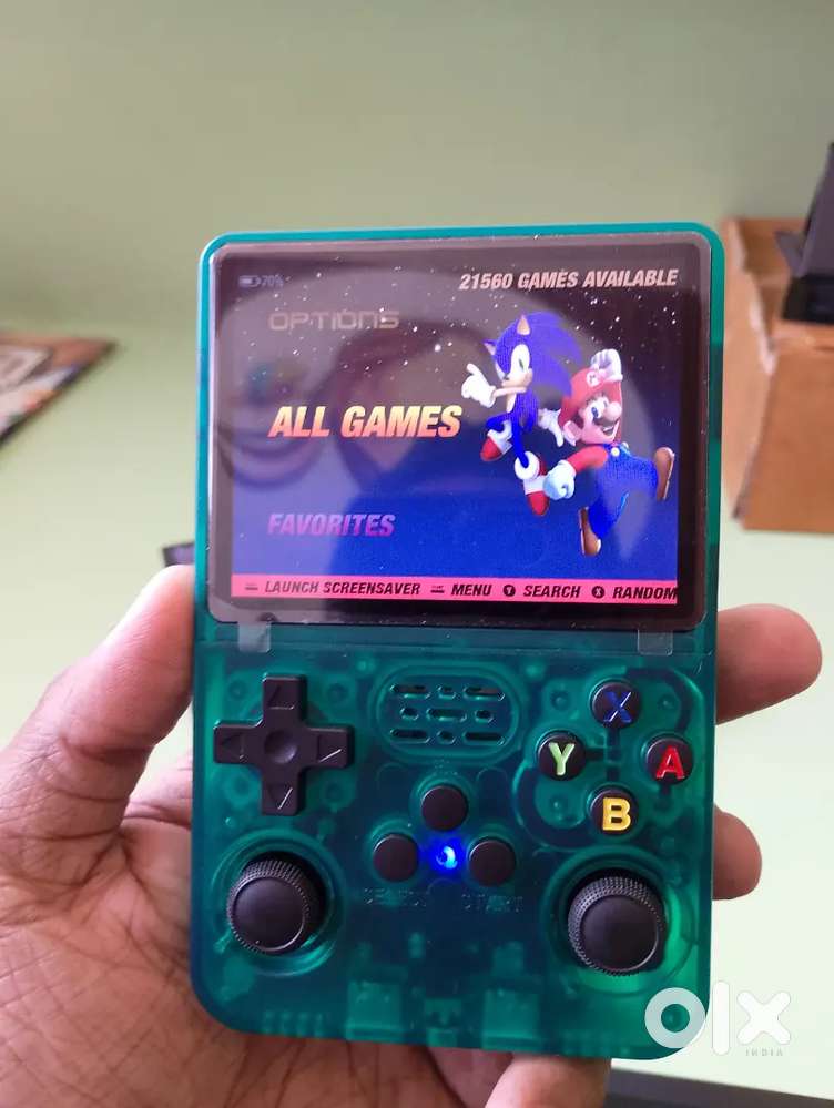 R36S Game Console Green (64 GB) Model