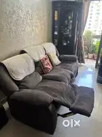 Recliner sofa set 3+2 and 1 electric recliner