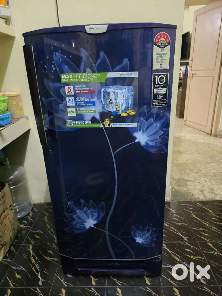Godrej EdgePro 5 star 190L Inverter Direct cool single door Fridge
