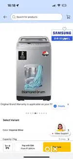 Samsung 7kg Top Load Washing Machine