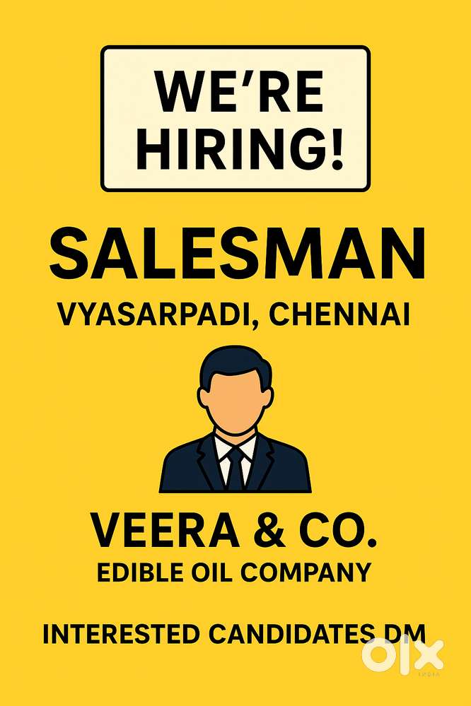 வேலைவாய்ப்பு அறிவிப்பு – வீரா & Co.