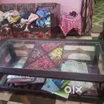Centre table with glass