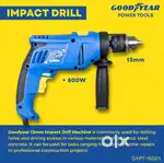 (New Sealpack )Goodyear Impact Drill Machine (Heavy Duty 13mm) 600W
