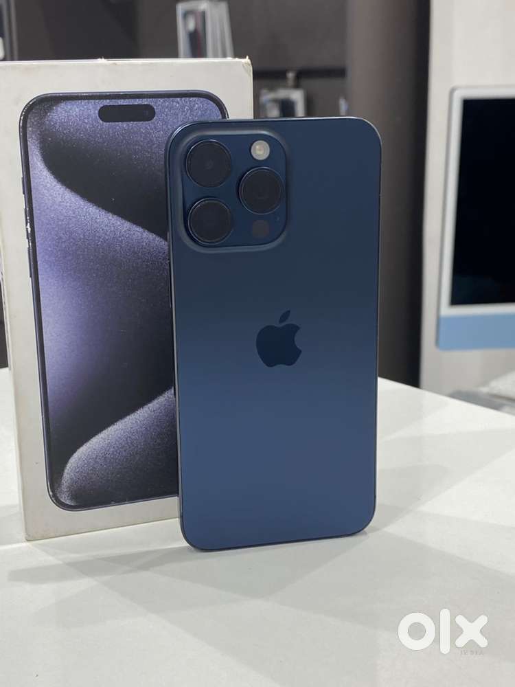 Iphone 15pro max 256gb blue (dual esim) with bill 6months warranty