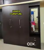 HAMZA FURNITURE NEW DESIGNER PARTICLE BOARD WOOD 4DOOR WARDROBE
