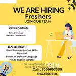 Freshers Job opening in Dhanori Pune.
