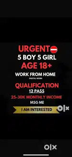 Work from home opportunity