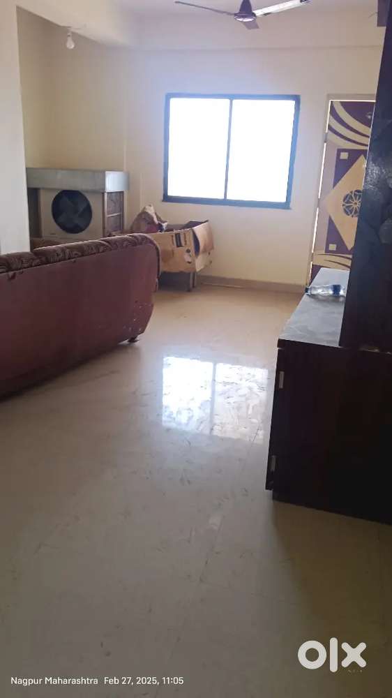 2 bhk flat semi furnished road tuch besa manewada road