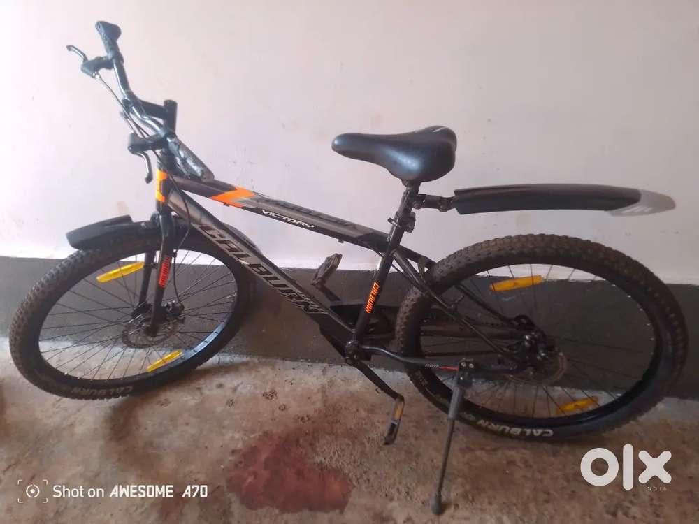 Bicycle colour is black and grey