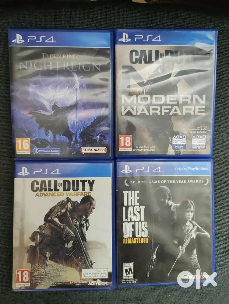 PS4 game cds in lot