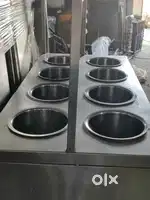 Stainless steel gas bain marie