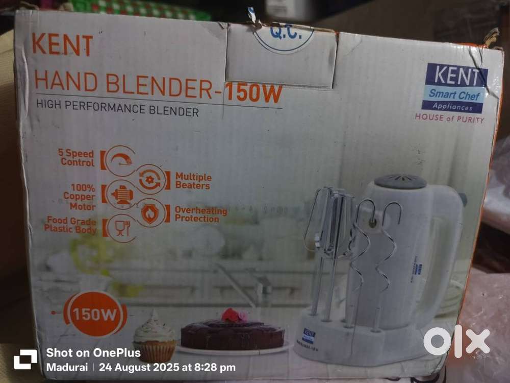 Kent Hand Blender – 150W  5 Speed  Like New Condition
