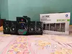 3month old sound box, 50w and 4th speaker .