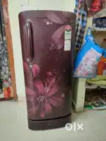LG Fridge is in red colour