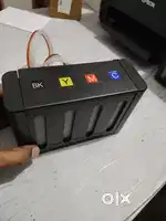 CISS Kit for inkjet printers with 4 CMYB ink bottle's