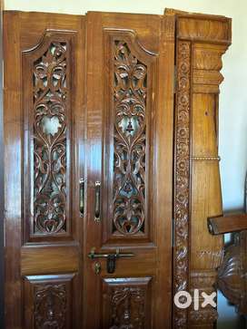 Urgent sale Teak door devara mane door