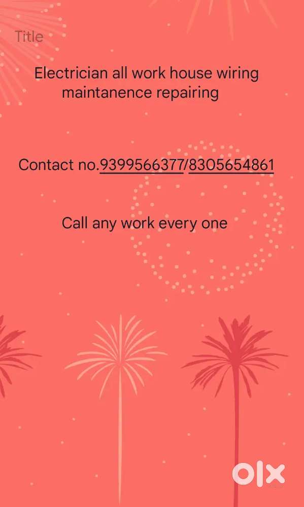 Electrician all work kiya jata he