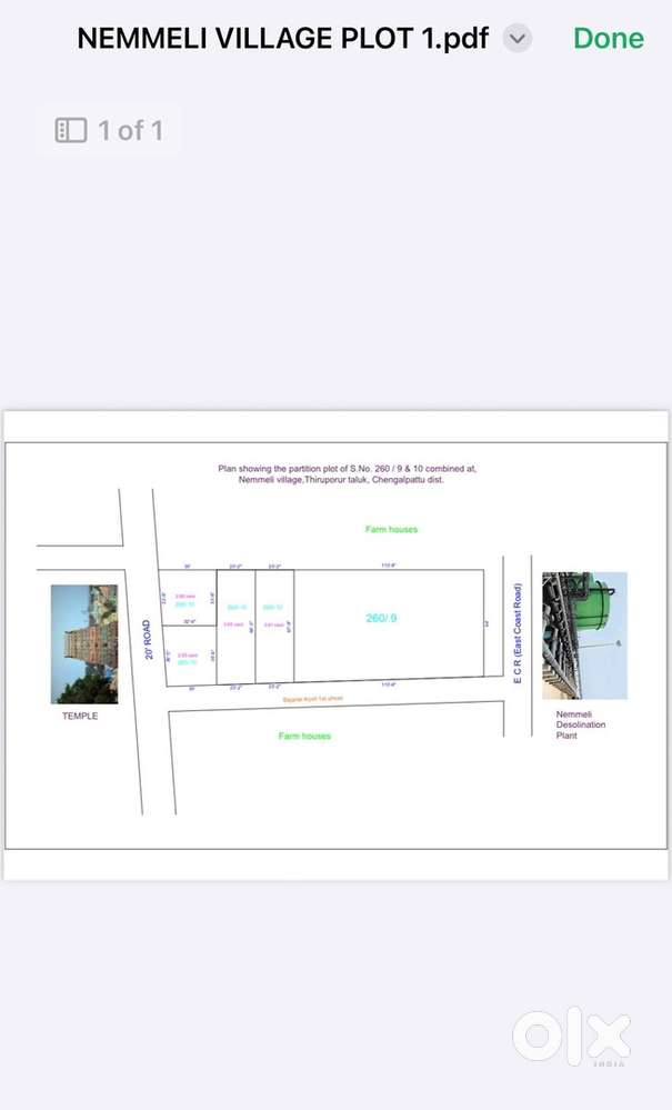 Land for sale in soolerikadu ECR