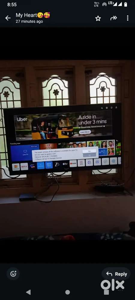 Lg 4k ultra HD 43 inches tv for sale