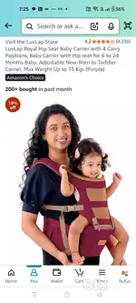 Baby jhula and baby carrier
