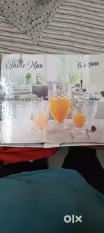 New glass set 6+1 (unused)