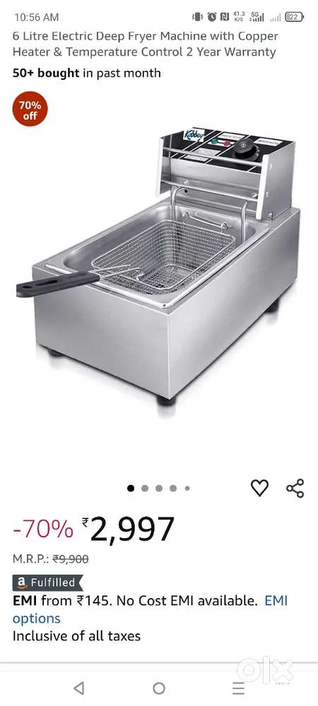 Oven and 2 fryer fryer ki jali missing ho gayi new conditions hai om