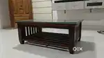 Original Sheesham Coffee Table with Toughened Glass – Barely Used