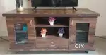 Tv table with storage drawers